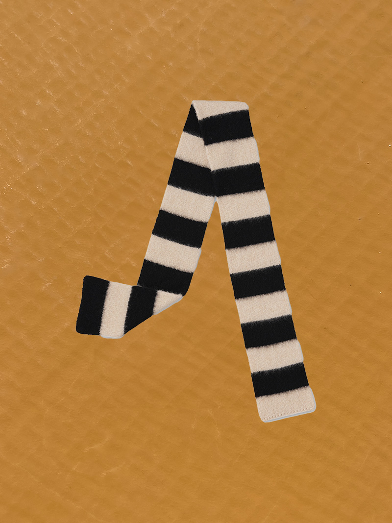small brush stripe scarf black jo gordon shop online packshot cover