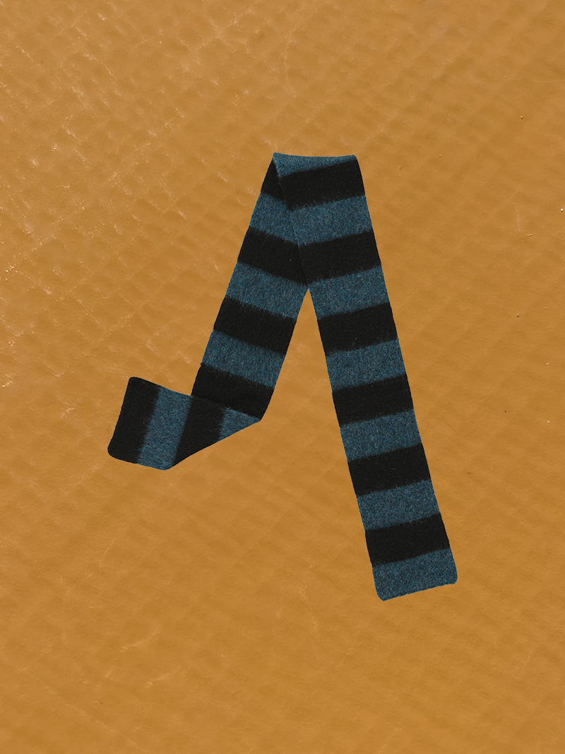small brush stripe scarf black Lugano jo gordon shop online cover