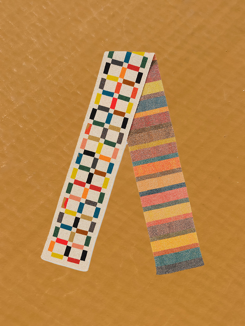 SMALL MULTICOLOUR GRID SCARF jo gordon shop online