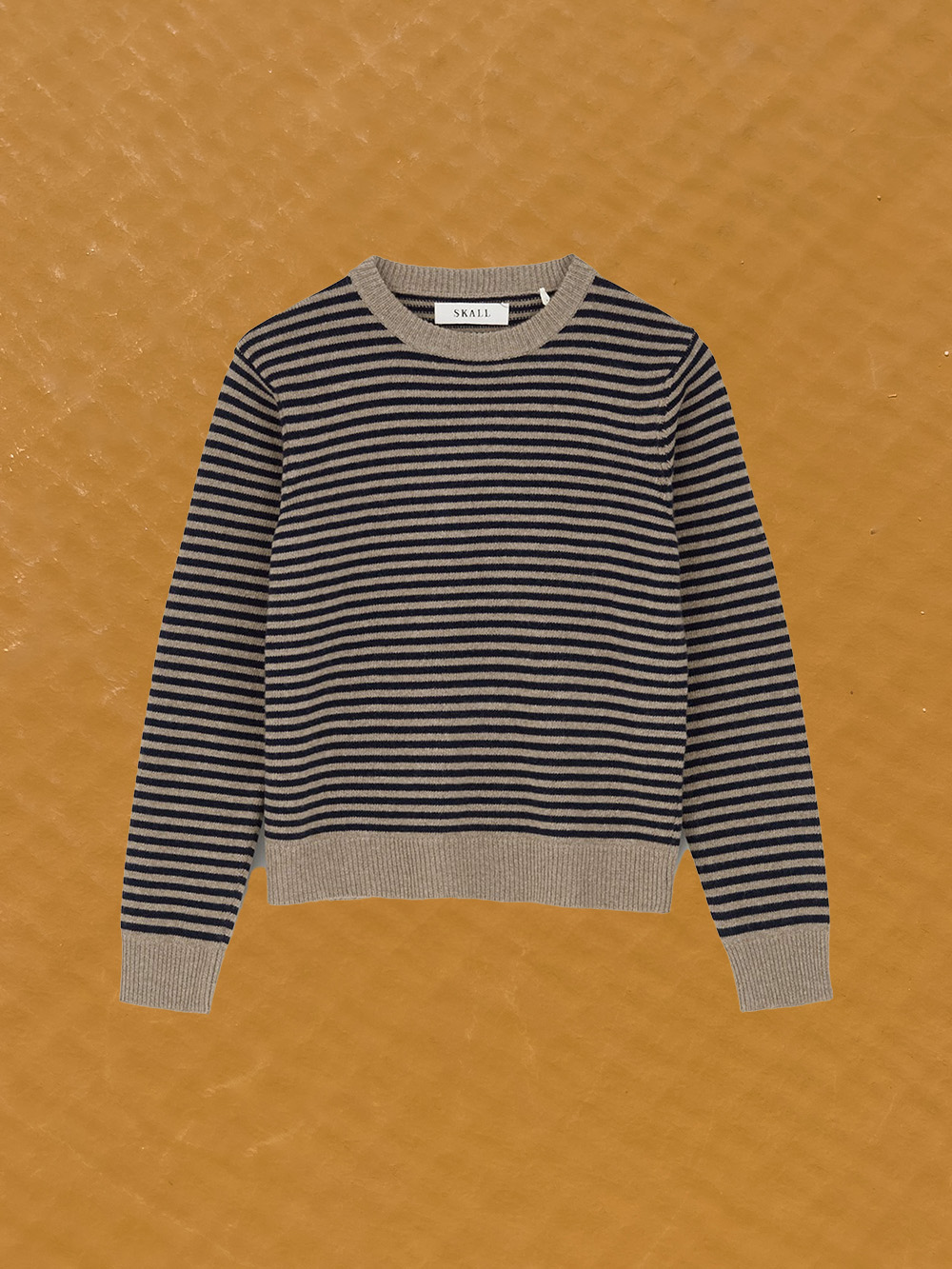 cameron jumper brown navy stripe skall studio shop online cover packshot