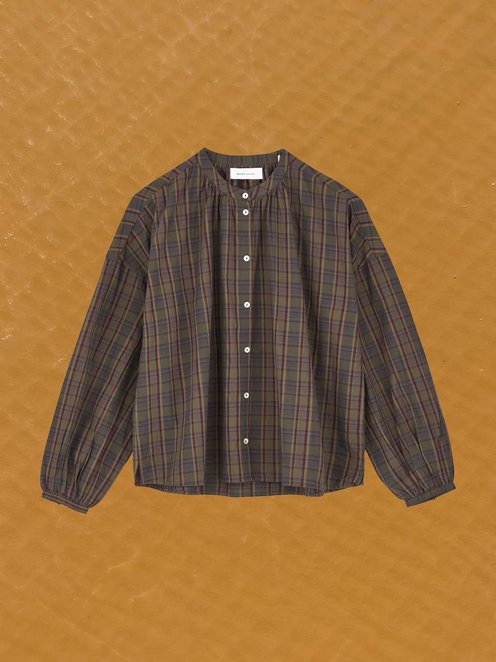 cilla shirt green/red check skall studio shop online cover