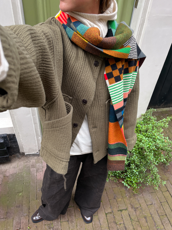 G.O.D NUCLEAR JACKET F JORD JACQUARD FOSSIL GREEN girls of dust shop online atelier sukha cover
