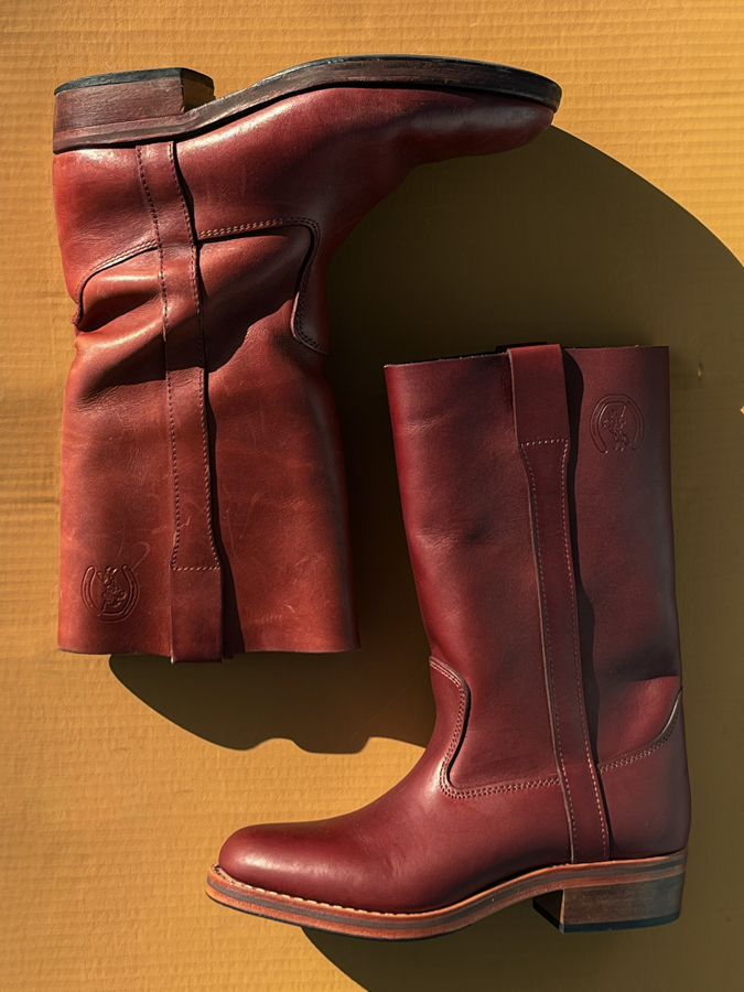 la botte gardiane leather boots tan