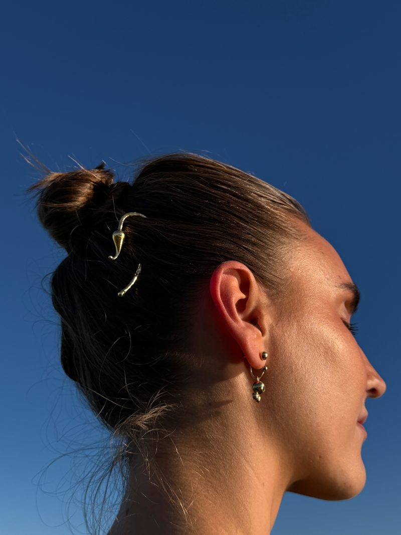 RAMBUT hairpin LIESCH jewelry 18k gold-plated sterling silver