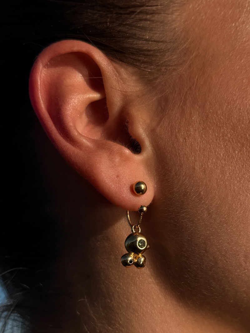 HIDUNG earrings LIESCH 18k gold-plated sterling silver amsterdam handmade jewelry cover