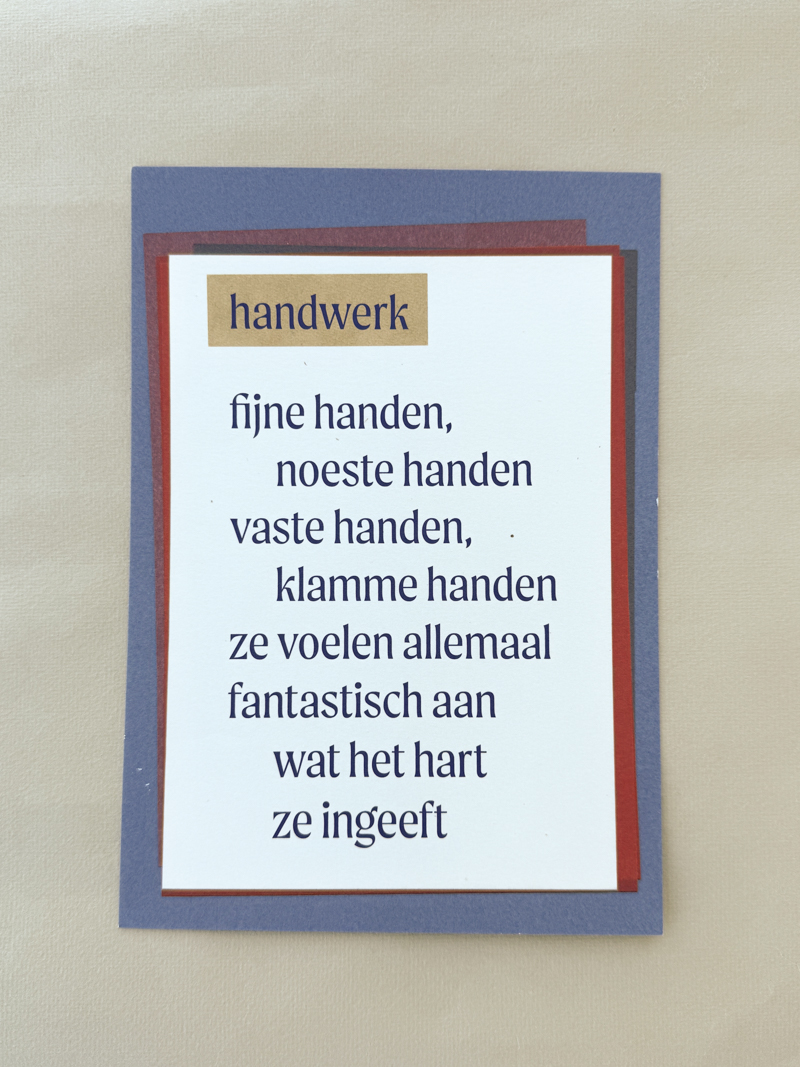 handwerk sukha gedicht sukha poem poem postcards cover a5