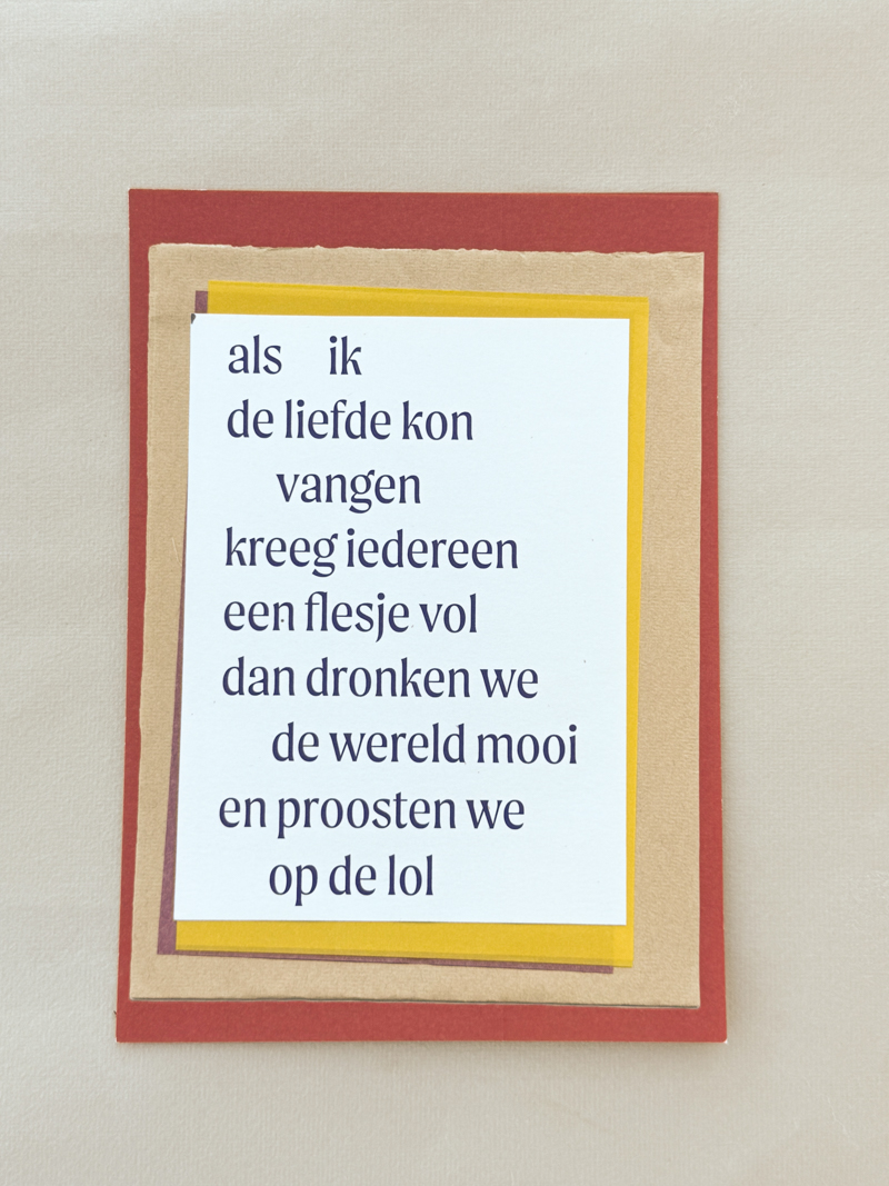 proost sukha gedicht sukha poem poem postcards cover a5