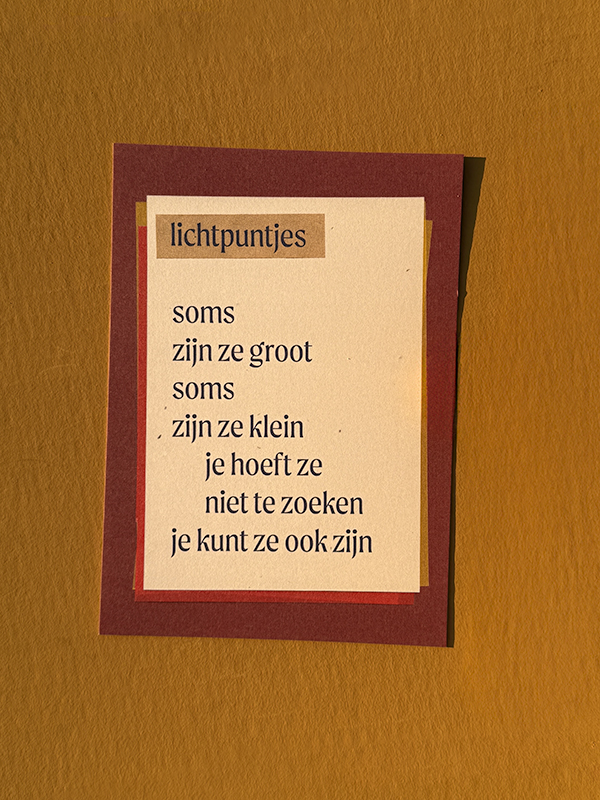 little box of light lichtpuntjes gift box poem postcards dutch poem sukha card