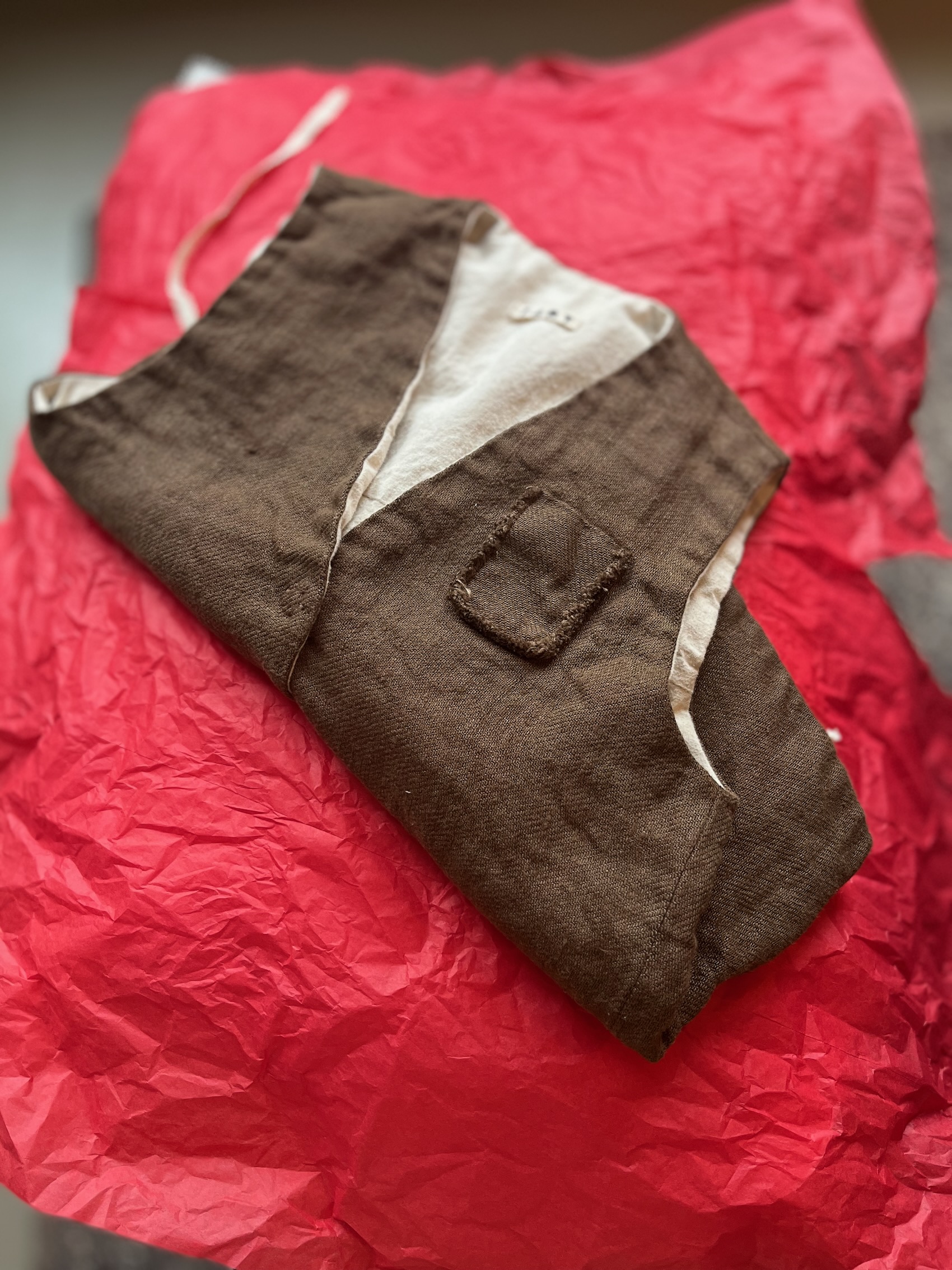 gilet mia fant belgian linen cacao the netherlands