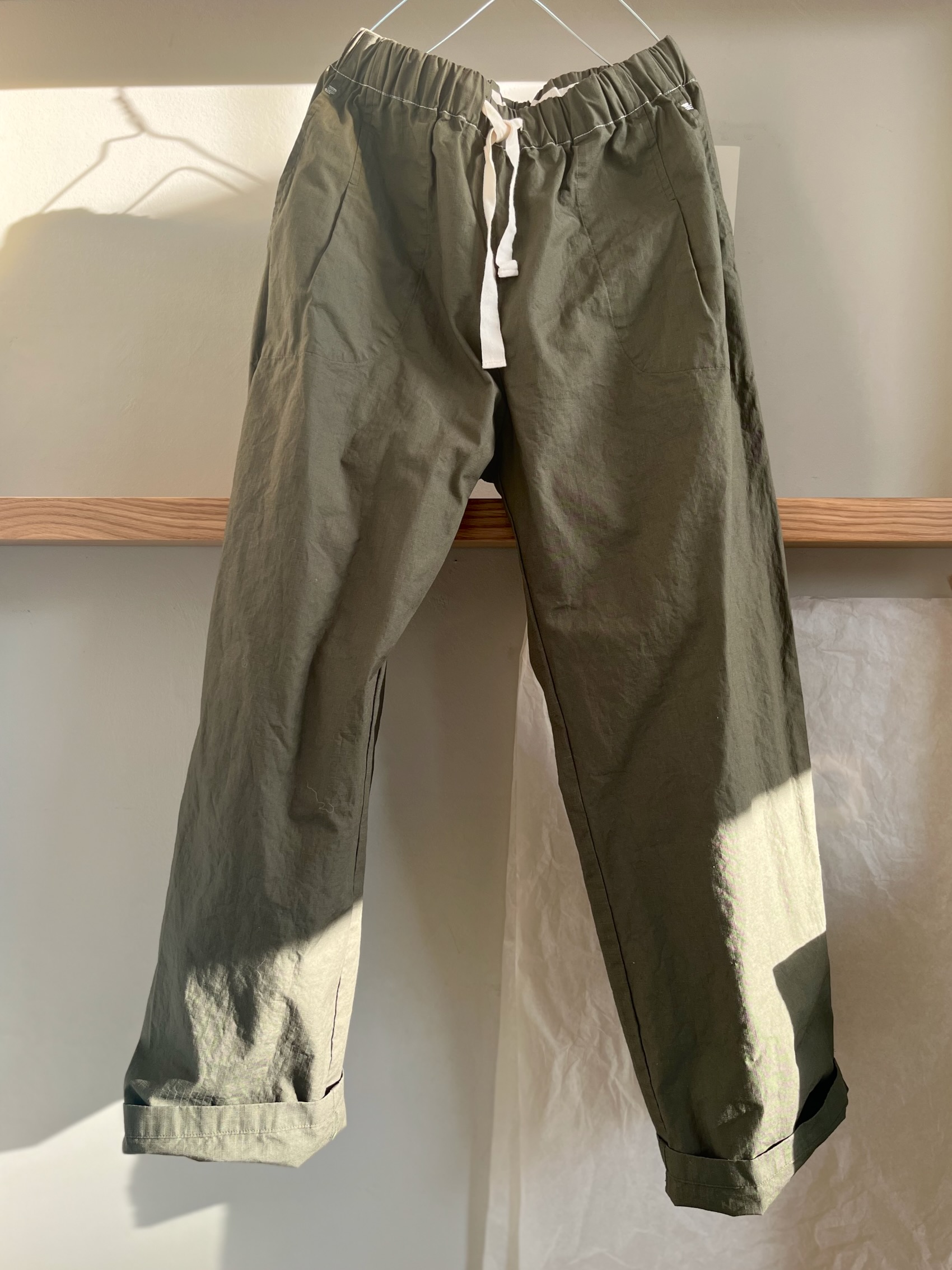 pants stine dark olive organic cotton fant the netherlands