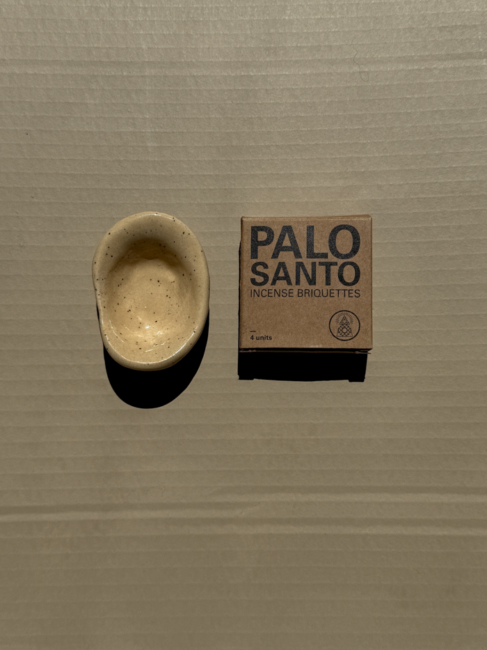 palo Santo elbow smudge pot palo Santo briquettes incausa shop online cover