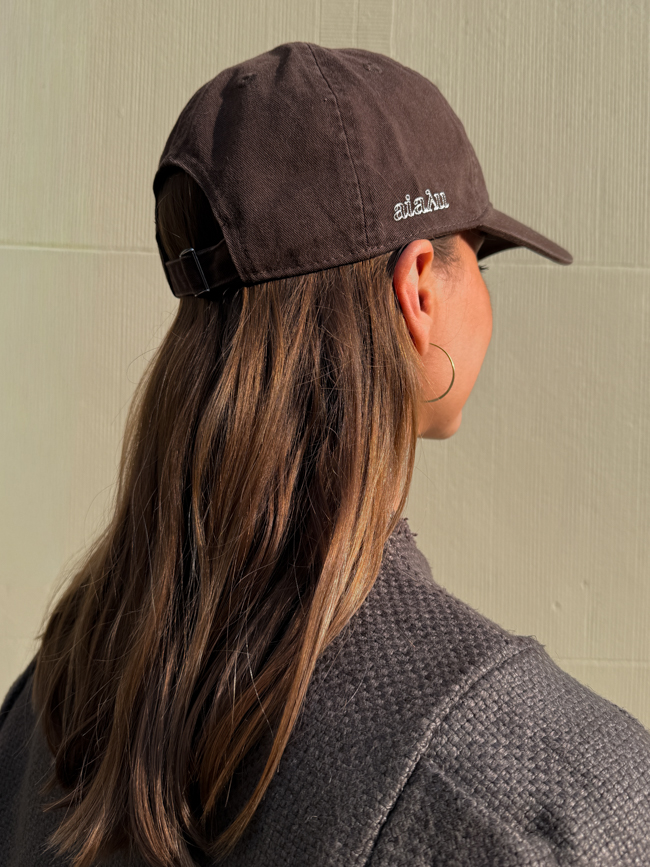 cotton cap aiayu gots certified organic cotton baseball brown cover