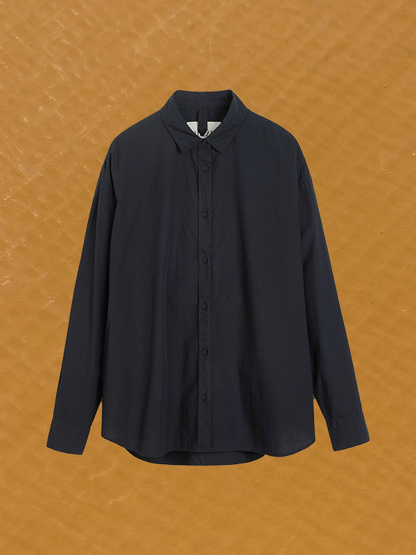 shirt black navy organic cotton india gots certified aiayu denmark slow fashion packshot cover