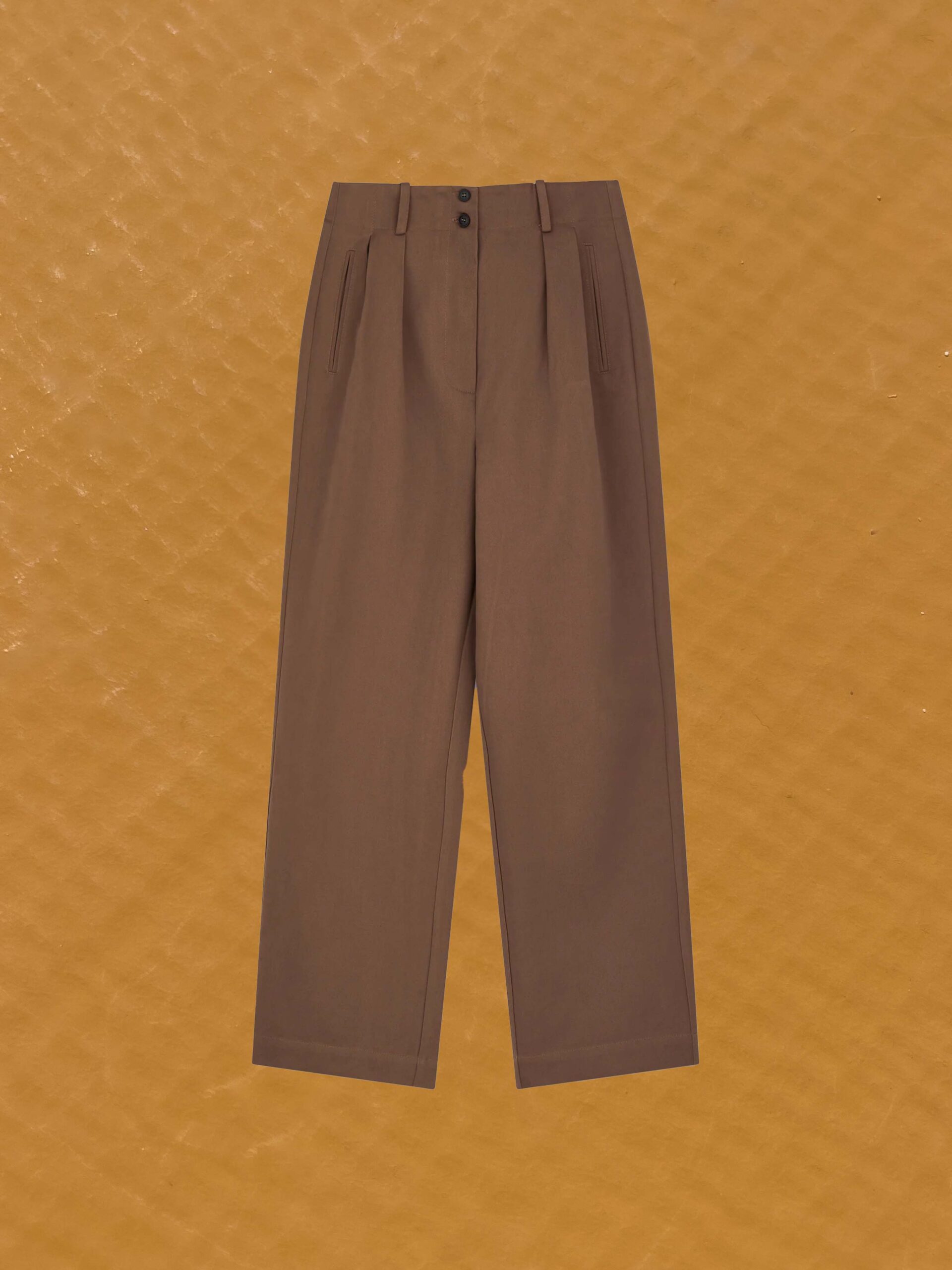 painter trousers skall studio shop online brown otganic cotton twill packshot