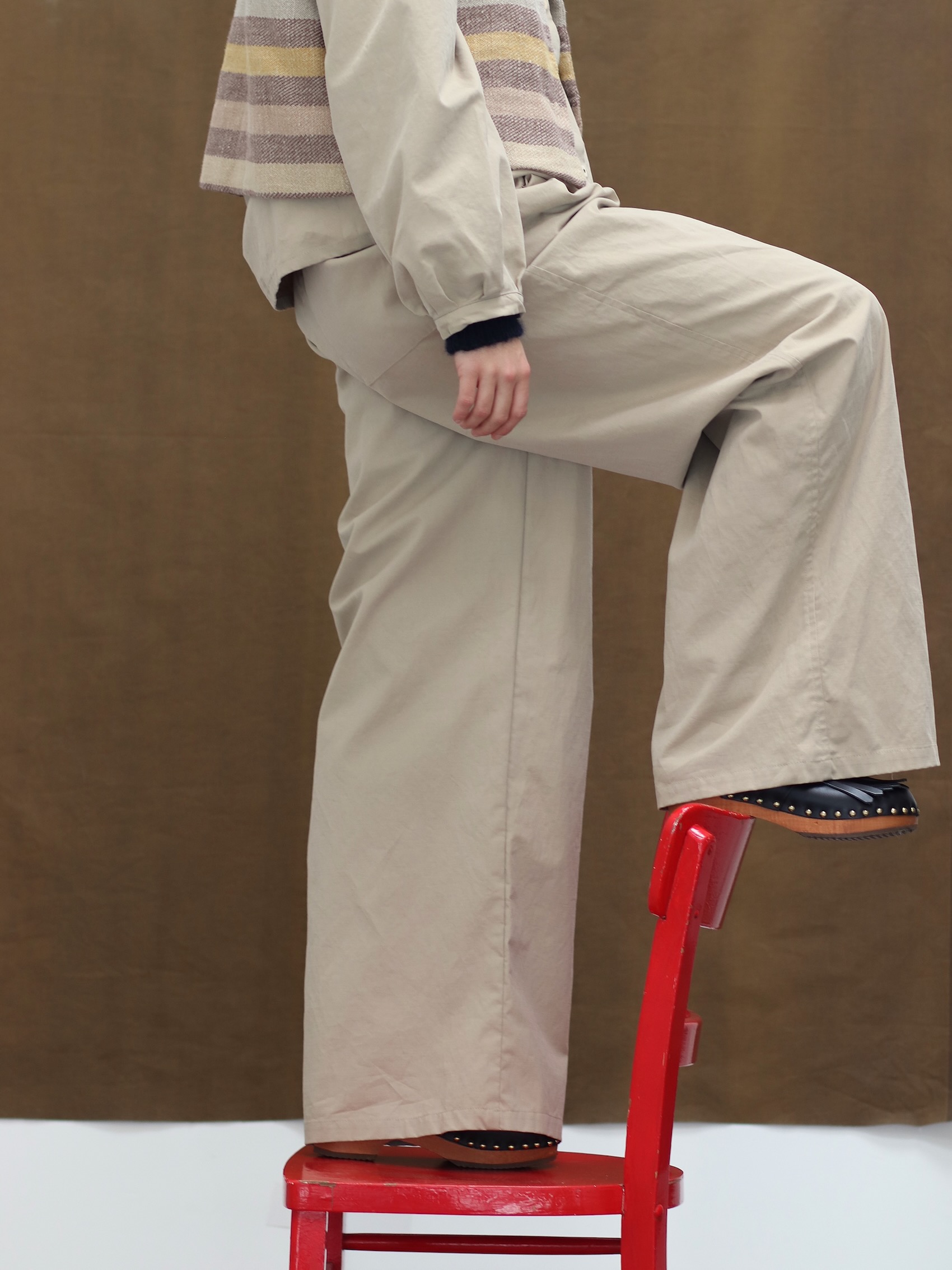 pippa pants full length sand fant the netherlands local slow-fashion