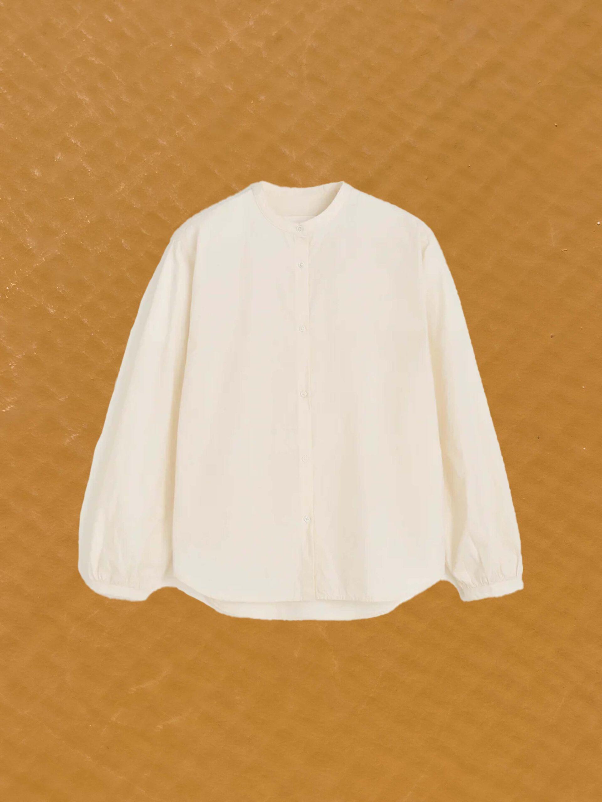 bibs shirt cotton pure ecru organic gots certified cotton india aiayu denmark