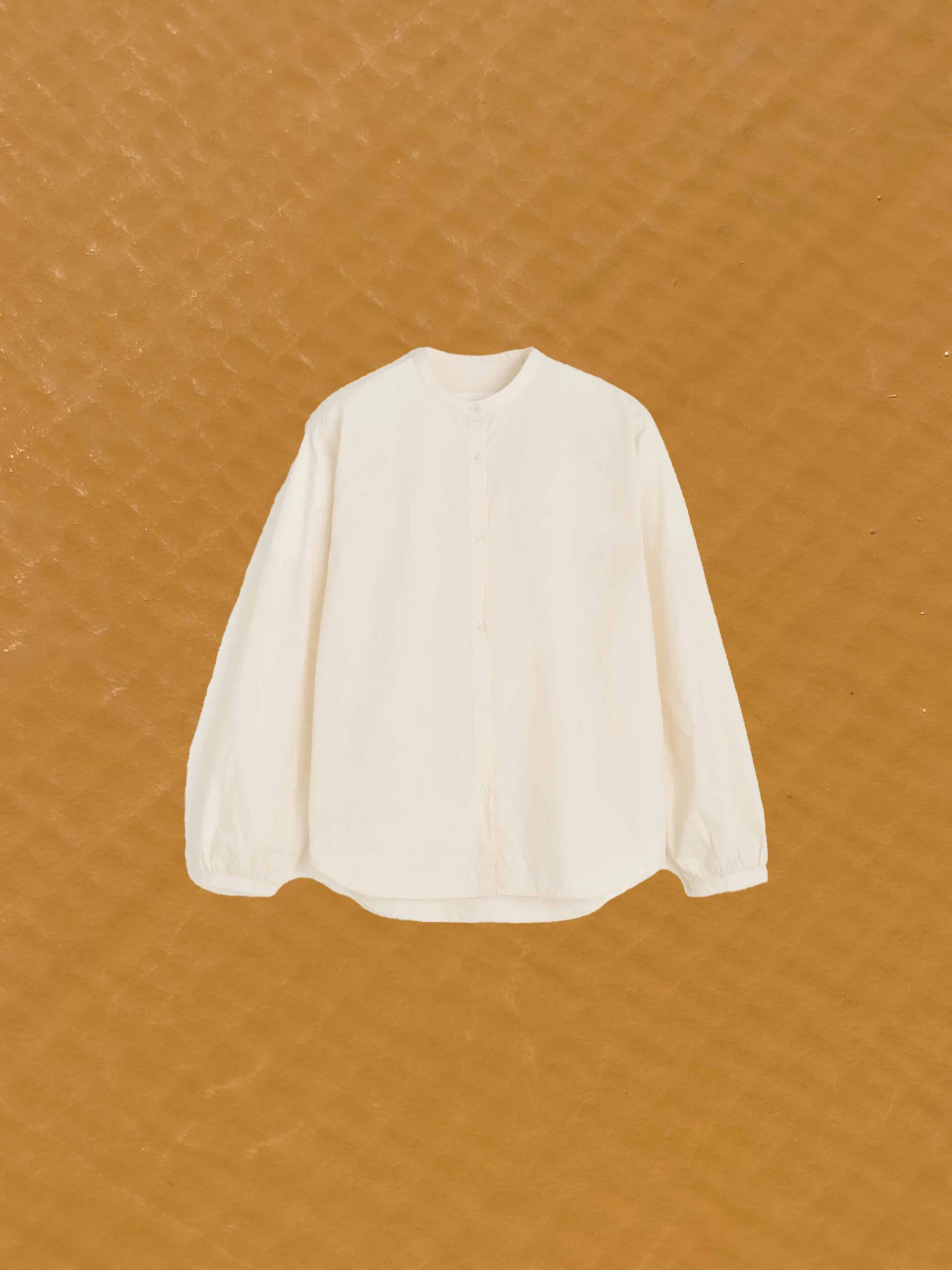 bibs shirt cotton pure ecru organic gots certified cotton india aiayu denmark