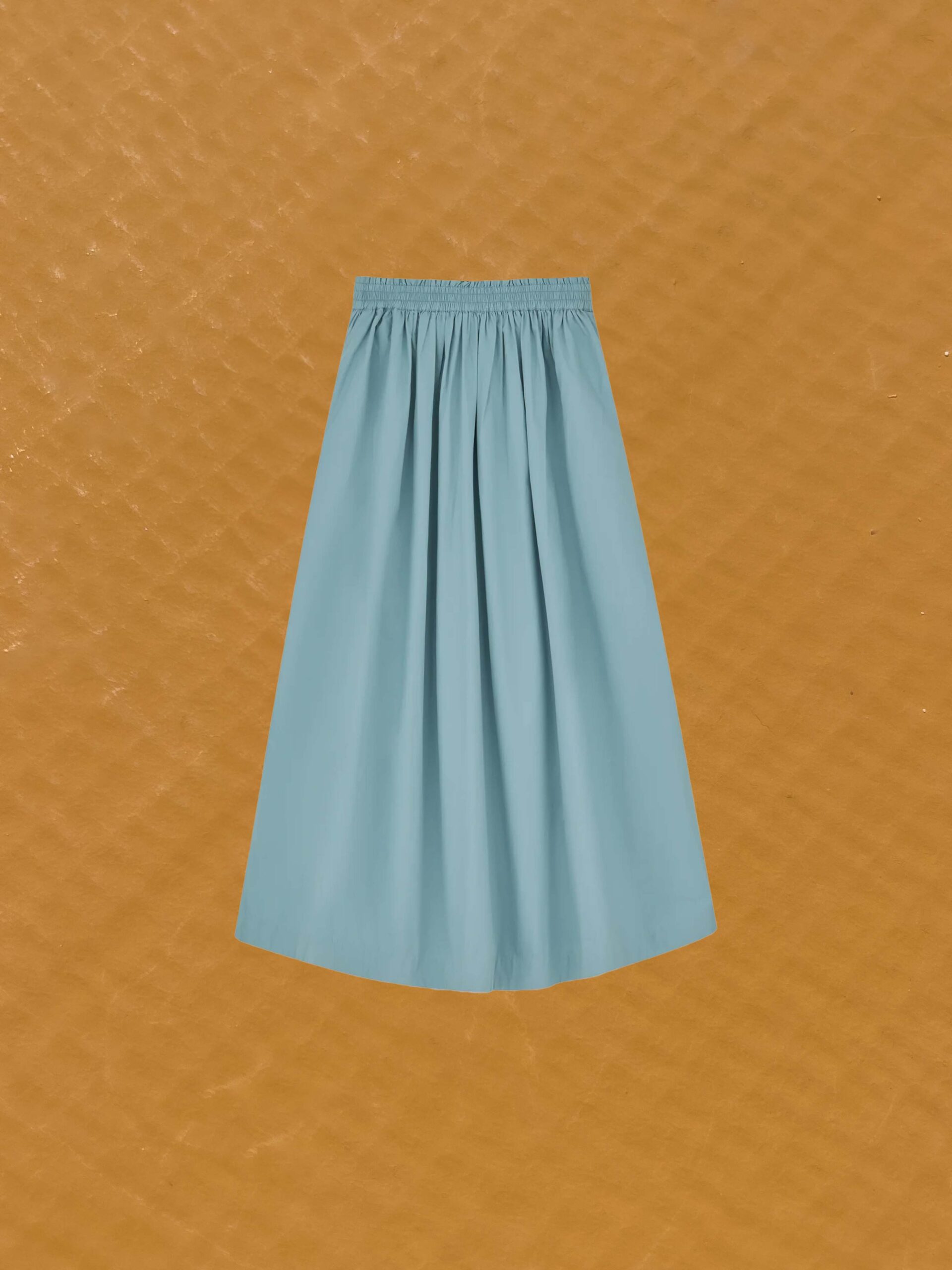 dagny skirt aqua organic cotton gots certified india skall studio denmark