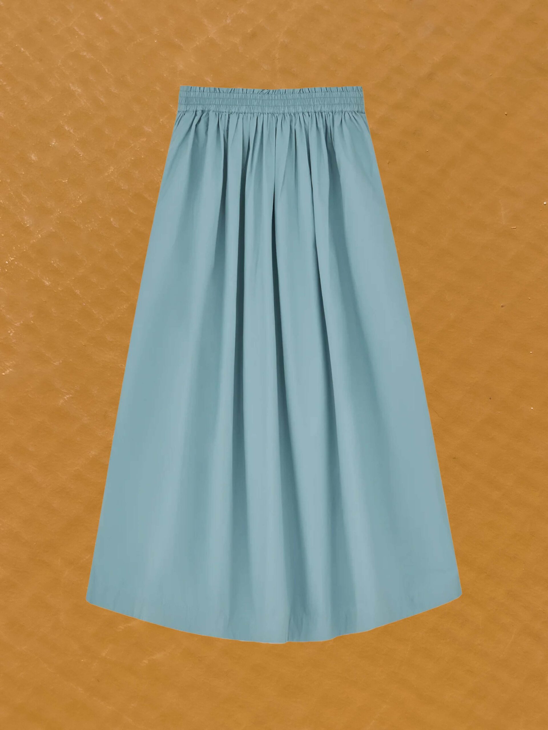 dagny skirt aqua organic cotton gots certified india skall studio denmark