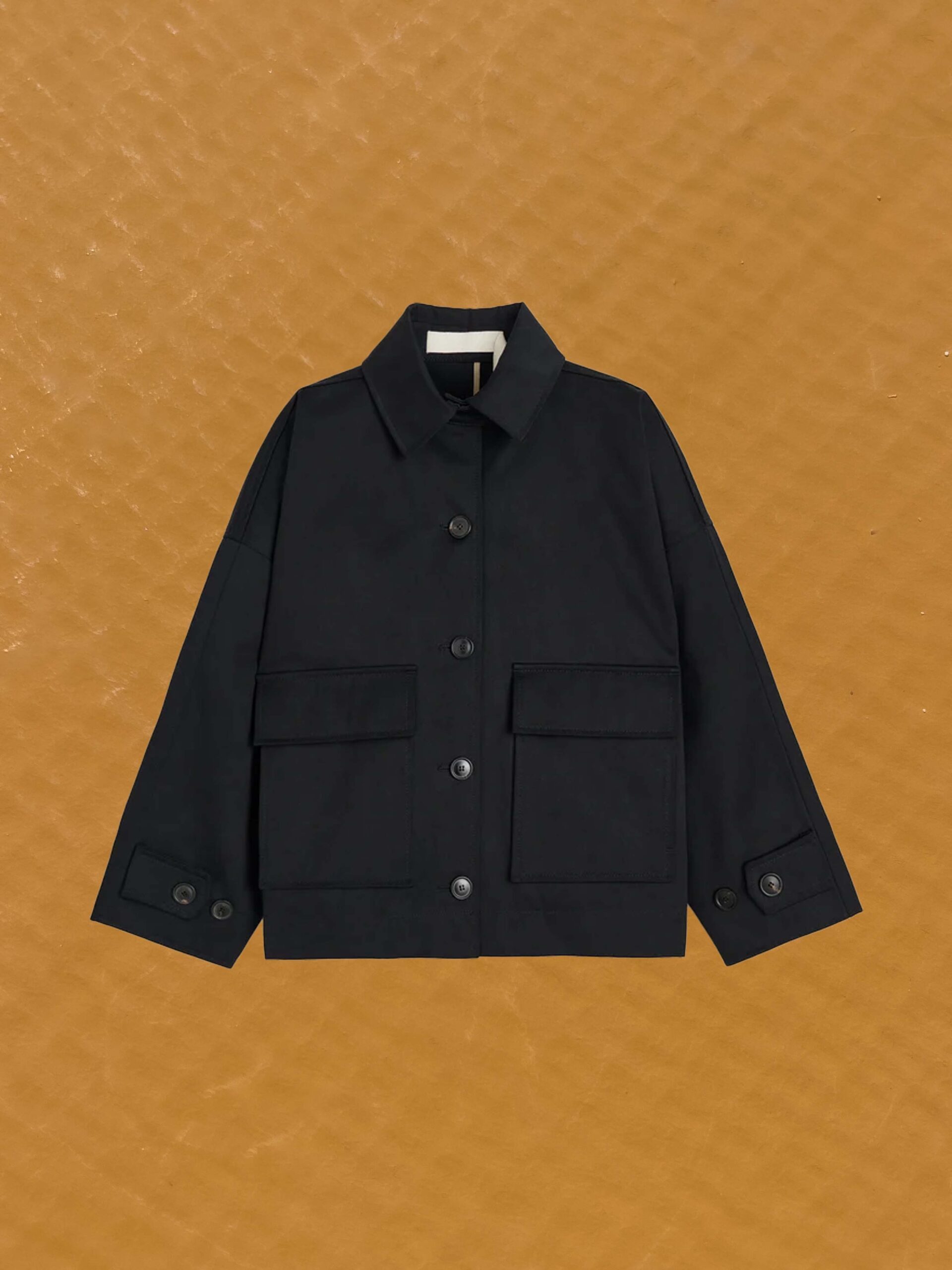 ritu jacket black twill navy organic cotton romania aiayu denmark slow fashion