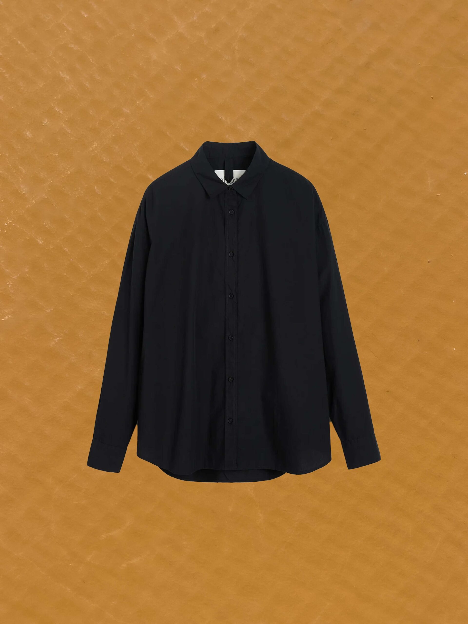 shirt black navy organic cotton india gots certified aiayu denmark slow fashion