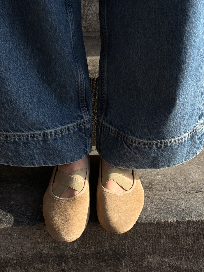 bettina ballet flats beige suede augusta the brand handmade shoes spain cover