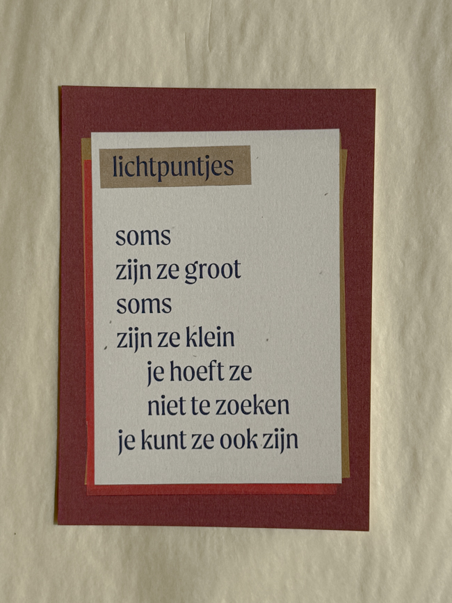lezen handwerk lichtpuntjes proost poem organic paper paperwork stationary the netherlands atelier sukha