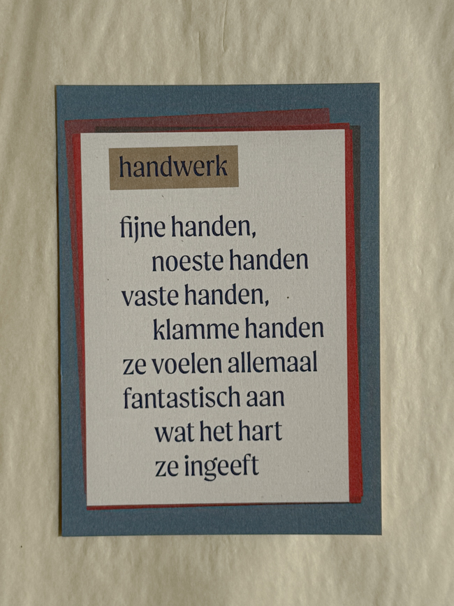 lezen handwerk lichtpuntjes proost poem organic paper paperwork stationary the netherlands atelier sukha