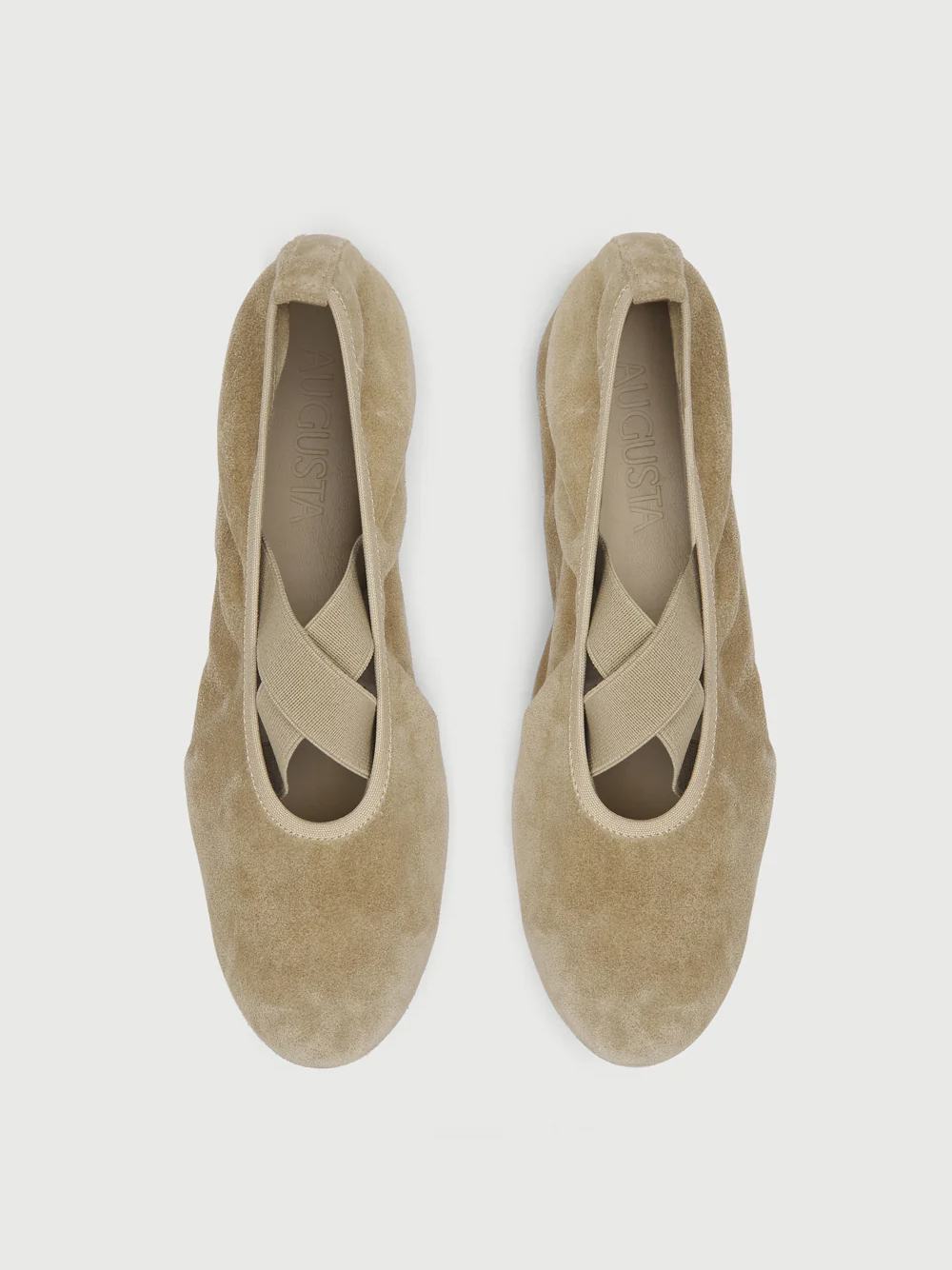 bettina ballet flats beige suede augusta the brand handmade shoes spain