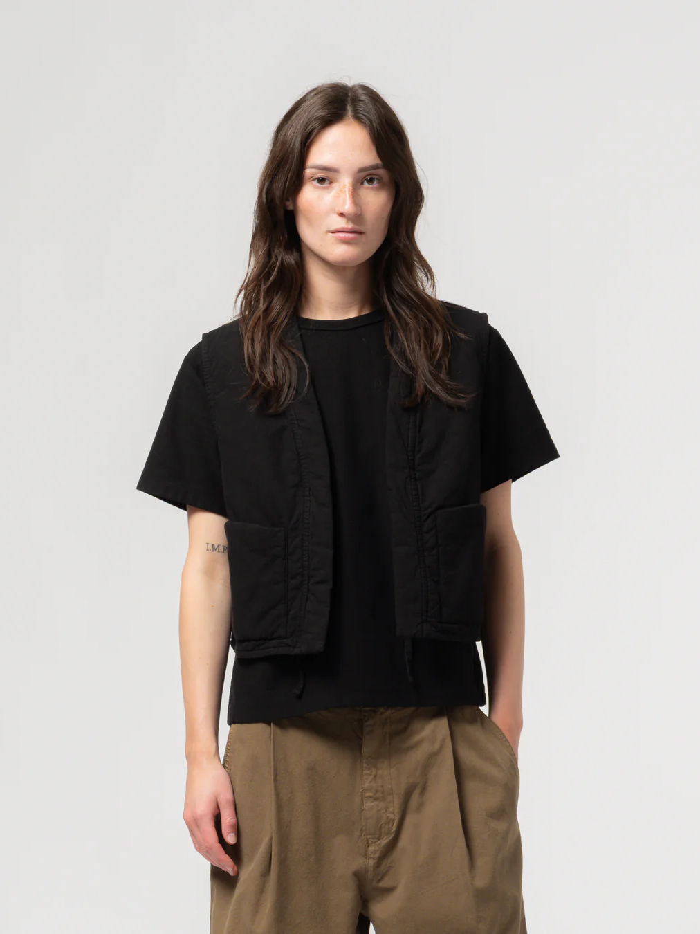 girls of dust g.o.d eat dust antwerp cork vest padded cotton portugal black gilet sustainable slow fashion