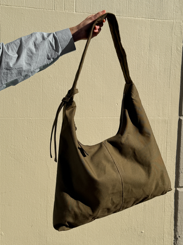 XL Crossbody bag mud green nona handbags canvas bags cover