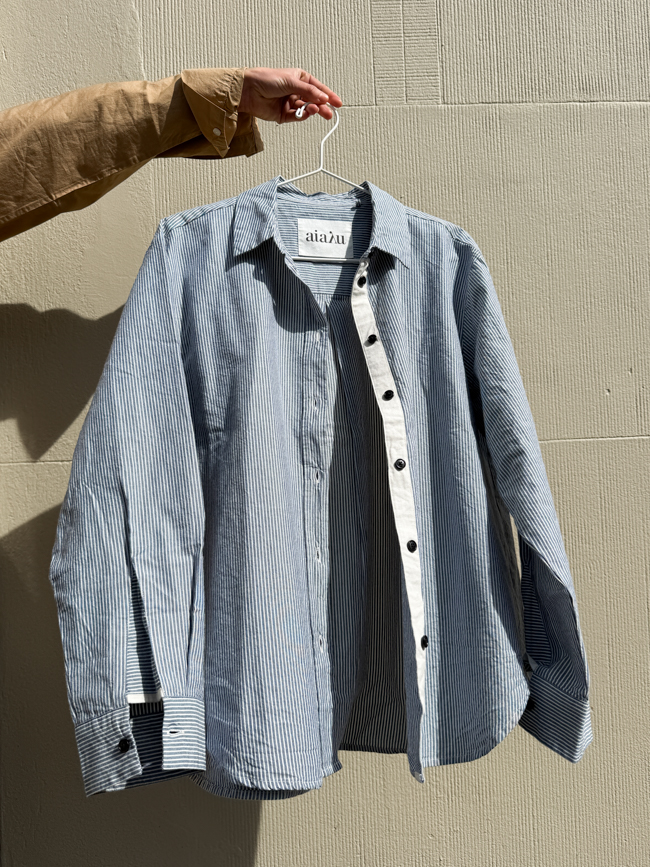 pauline shirt striped cotton india aiayu denmark mix blue boy cover