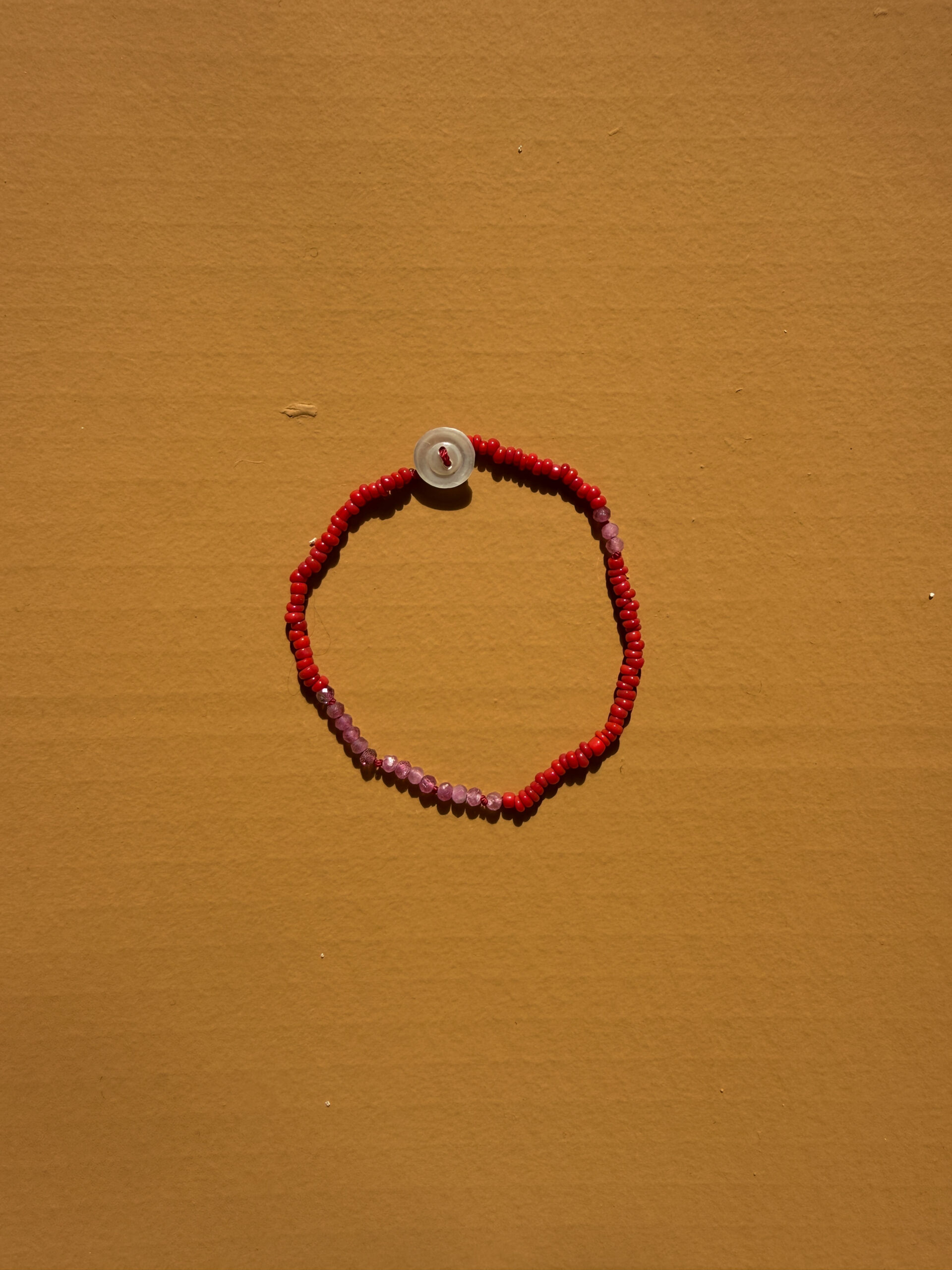 handknot jewellery handmade jewellery amsterdam fairtrade jewellery bien x kem tourmalijn pink