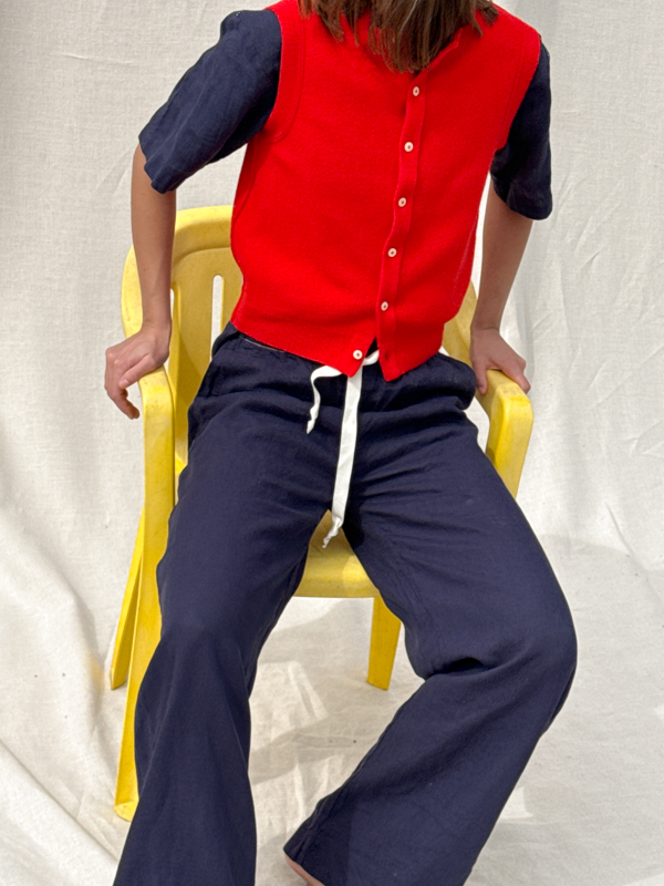 valentina vest fant projects made in Italy knitwear mulesing free