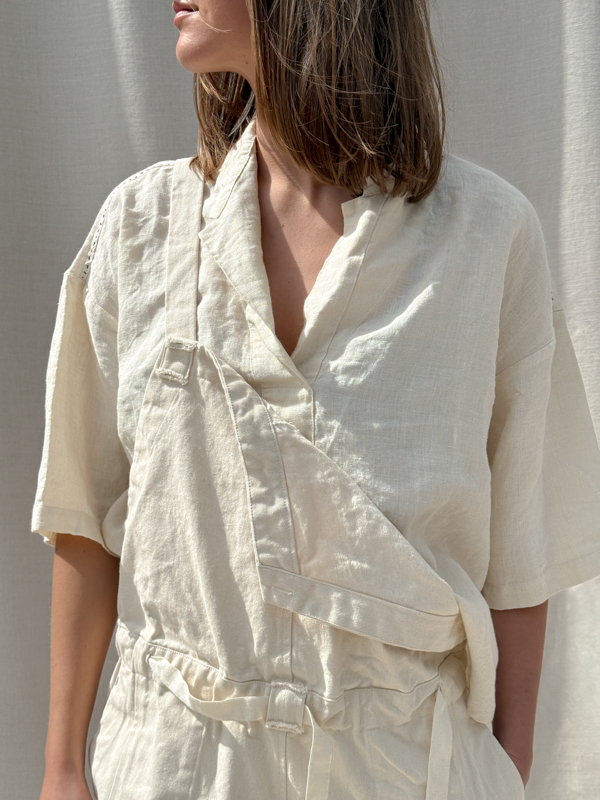 linen top moena grain fant shop online linen shirt ecru font