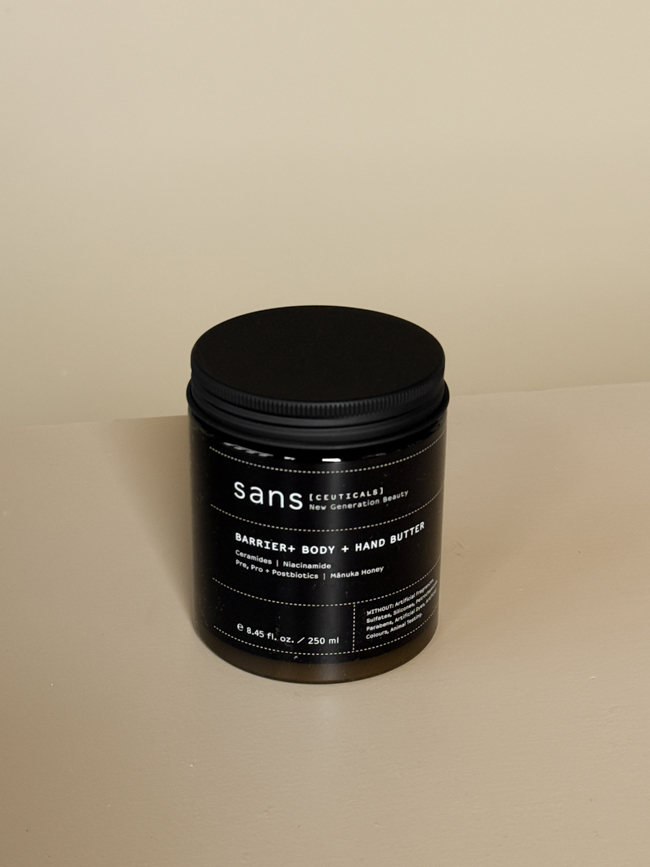 sans ceuticals Barrier Rx Body + Hand Butter natural care sukha cover