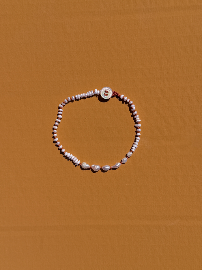 hand knot jewellery handmade jewellery bien x kem bracelet pearl