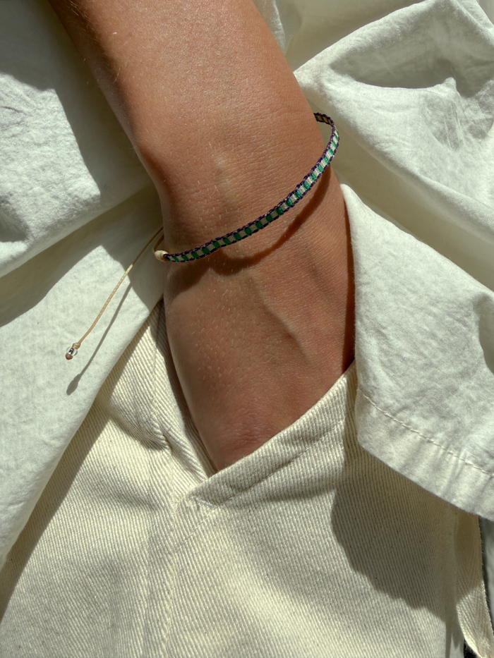 guanabana Spain shop online Bracelet Argentina Thin Green & Blue