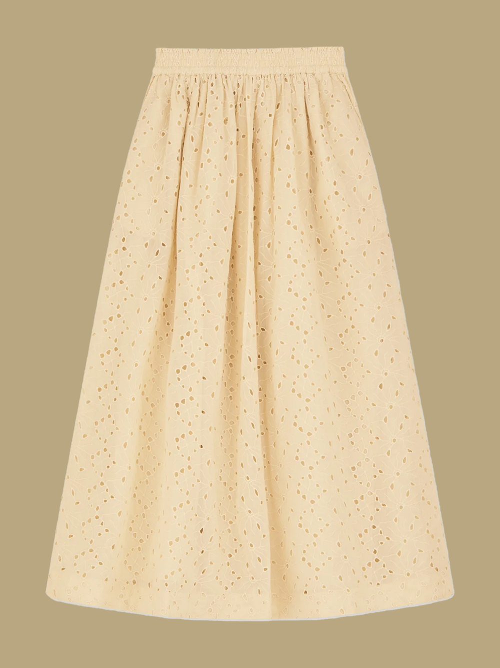 dagny skirt organic cotton india gots certified soft cream skall studio denmark product