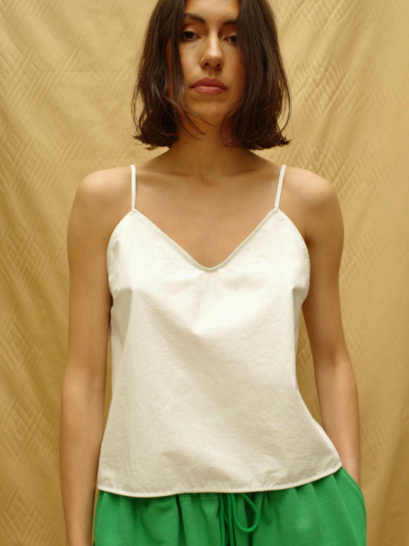 poplin top crisp maud vanden beussche organic cotton no4 ivory brussel front