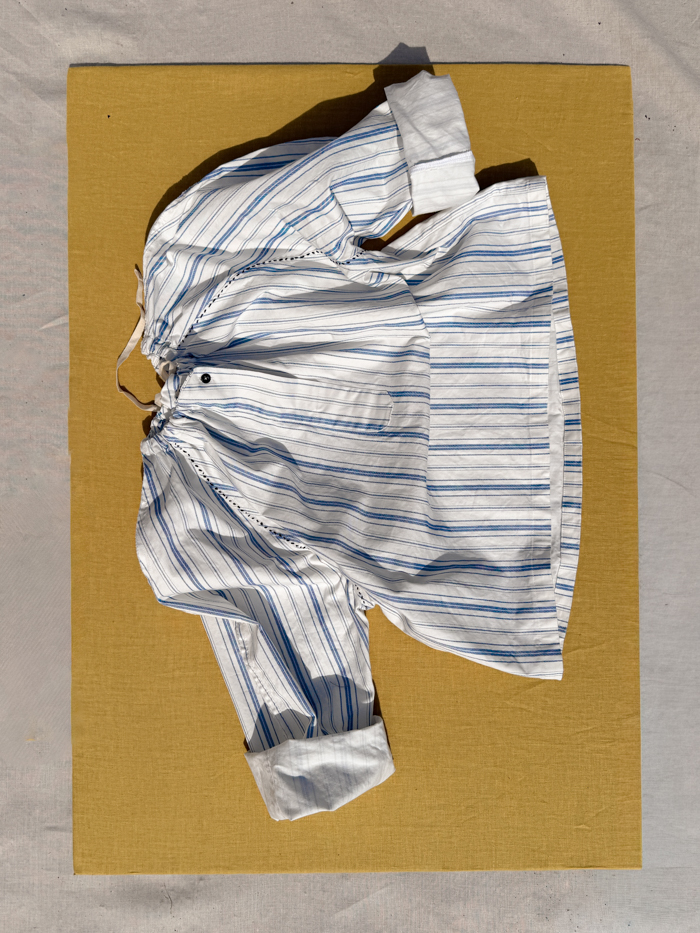 rover blouse fant the netherlands stripe cotton deadstock slow fashion