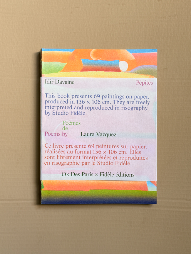 pepites idir davaine book Ok Des Paris × Fidèle Éditions artist book