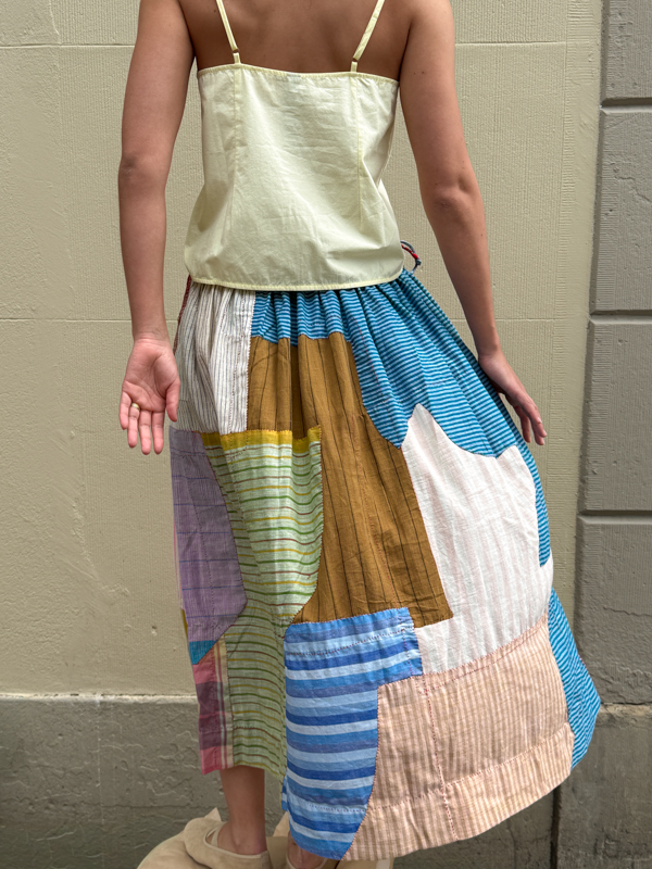 raasleela handmade skirt made in india handmade clothing atelier sukha patchwork skirt cover