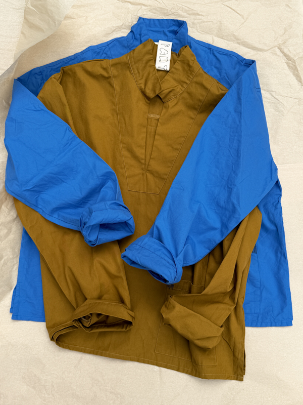 flos fant shirt cotton two colours blue yellow