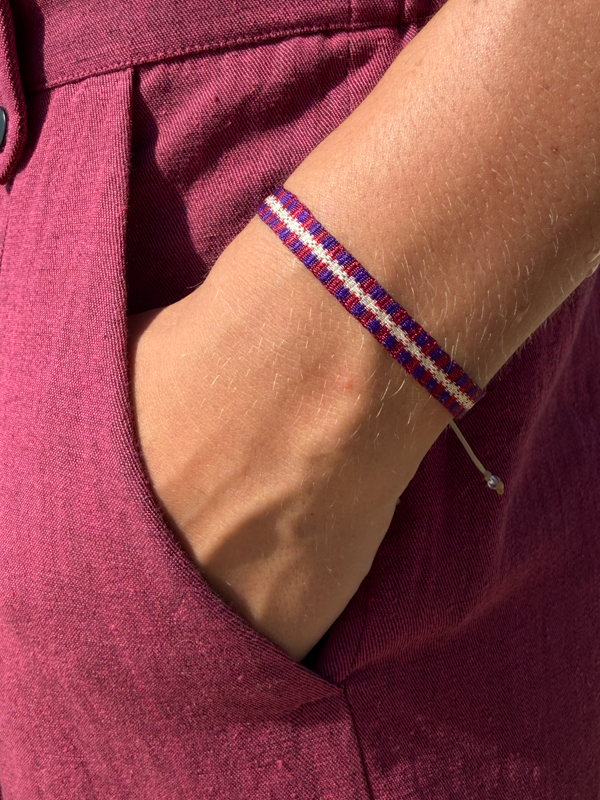 bracelet handloom guanabana es espana spain guatemala handmade waterproof handknitted jewelry product berry
