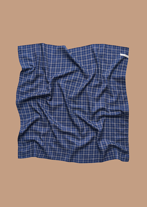 Colton scarf silk mix navy aiayu shop online new collection fw26 packshot