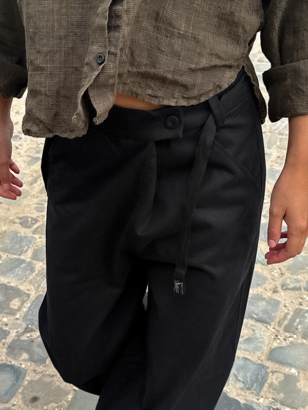 dore pants black pants fant shop online cotton pants winter pants close up