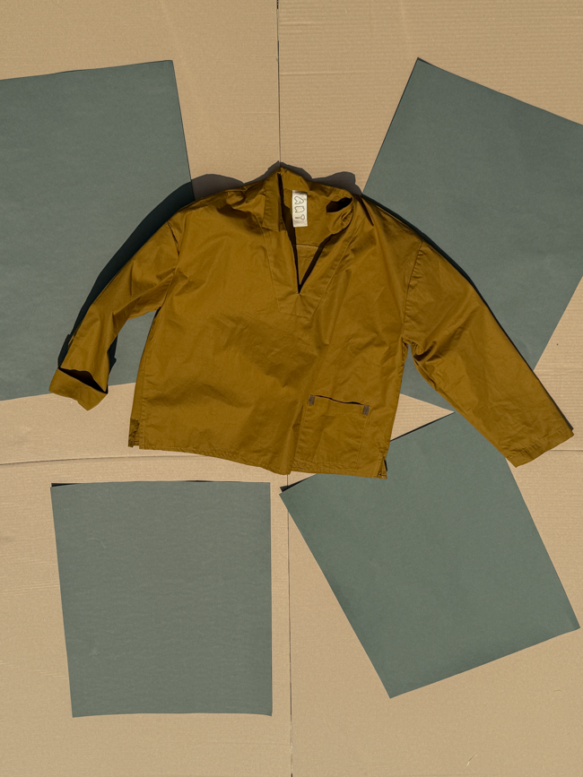 los blouse shirt fant the netherlands organic cotton ochre cover