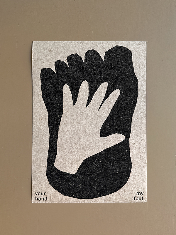 tuyo art your hand my foot David Schmitt Barcelona printmaking painter cover a3