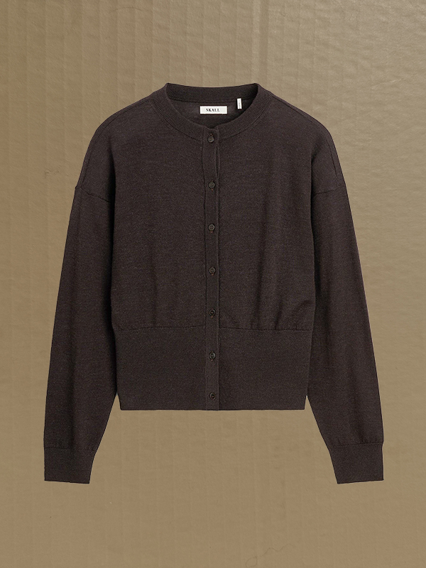 amara cardigan brown skall studio shop online packshot cover